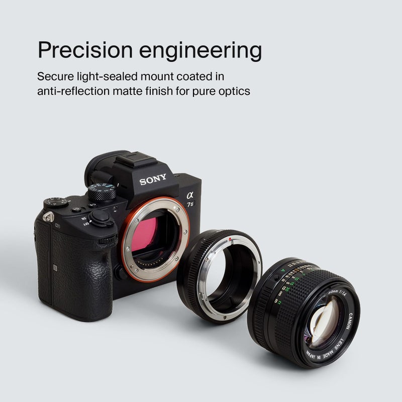 Urth Lens Mount Adapter: Compatible with Canon FD Lens to Sony E Camera Body - Image 4